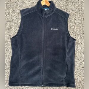 Men’s Columbia LARGE Black Fleece Vest